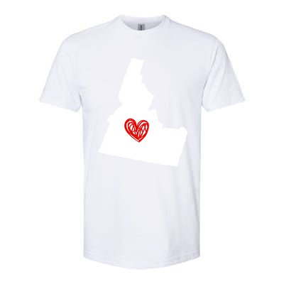 Love Idaho Heart Design Gift Softstyle CVC T-Shirt