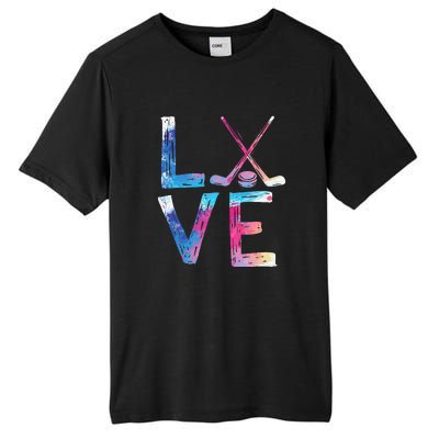 Love Ice Hockey Girls Hockey Gifts Women Ice Hockey Tall Fusion ChromaSoft Performance T-Shirt