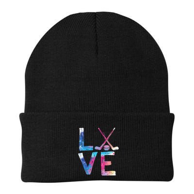 Love Ice Hockey Girls Hockey Gifts Women Ice Hockey Beanie
