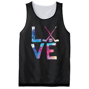 Love Ice Hockey Girls Hockey Gifts Women Ice Hockey Mesh Reversible Basketball Jersey Tank