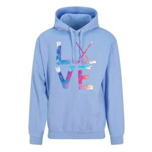 Love Ice Hockey Girls Hockey Gifts Women Ice Hockey Unisex Surf Hoodie