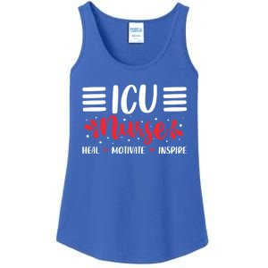 Love Inspire Heal Icu Nurse Nursing Healthcare Cute Gift Ladies Essential Tank