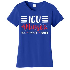 Love Inspire Heal Icu Nurse Nursing Healthcare Cute Gift Women's T-Shirt