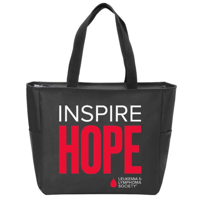 Lls Inspire Hope Zip Tote Bag