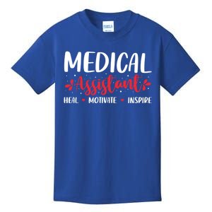 Love Inspire Heal Medical Assistant Nursing Healthcare Funny Gift Kids T-Shirt