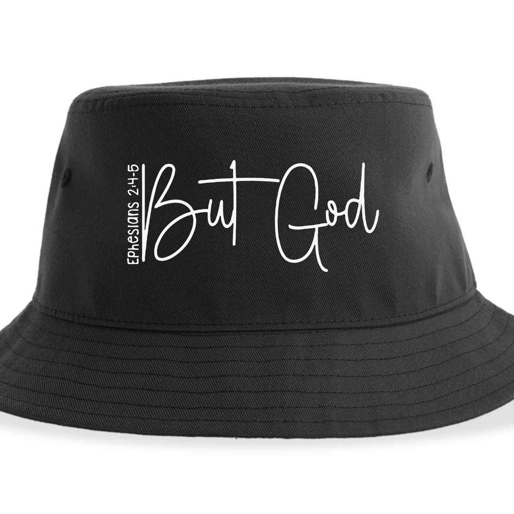 Life Is Hard But God Is Good Christian Faith Jesus God Lover Sustainable Bucket Hat