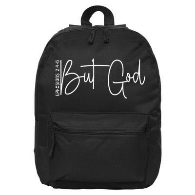 Life Is Hard But God Is Good Christian Faith Jesus God Lover 16 in Basic Backpack