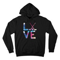 Love Ice Hockey Girls Hockey Gifts Womens Ice Hockey TShirt Hoodie