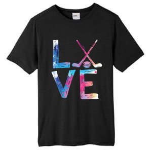 Love Ice Hockey Girls Hockey Gifts Womens Ice Hockey TShirt Tall Fusion ChromaSoft Performance T-Shirt