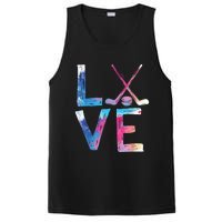 Love Ice Hockey Girls Hockey Gifts Womens Ice Hockey TShirt PosiCharge Competitor Tank