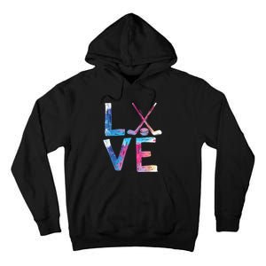 Love Ice Hockey Girls Hockey Gifts Womens Ice Hockey TShirt Tall Hoodie