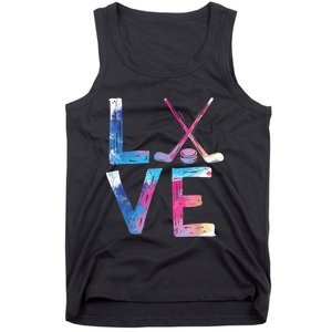 Love Ice Hockey Girls Hockey Gifts Womens Ice Hockey TShirt Tank Top