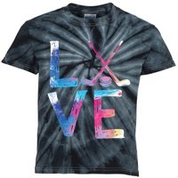 Love Ice Hockey Girls Hockey Gifts Womens Ice Hockey TShirt Kids Tie-Dye T-Shirt