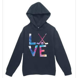 Love Ice Hockey Girls Hockey Gifts Womens Ice Hockey TShirt Urban Pullover Hoodie