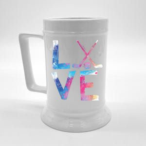 Love Ice Hockey Girls Hockey Gifts Womens Ice Hockey TShirt Beer Stein