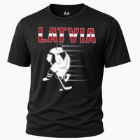 Latvia Ice Hockey Fans Jersey Latvian Hockey Team Supporter Cooling Performance Crew T-Shirt