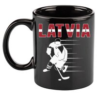 Latvia Ice Hockey Fans Jersey Latvian Hockey Team Supporter 11oz C Handle Ceramic Mug
