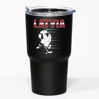 Latvia Ice Hockey Fans Jersey Latvian Hockey Team Supporter Tumbler