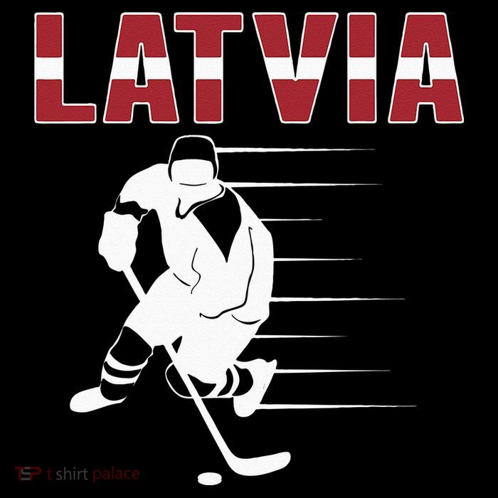 Latvia Ice Hockey Fans Jersey Latvian Hockey Team Supporter Premium T-Shirt