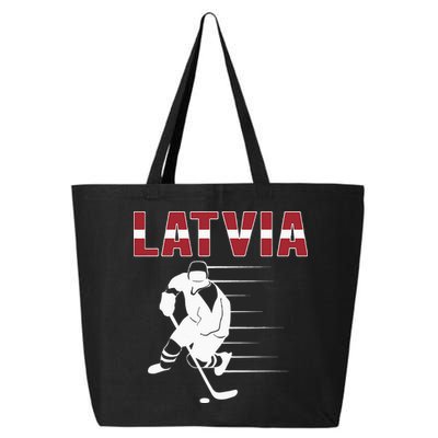 Latvia Ice Hockey Fans Jersey Latvian Hockey Team Supporter 25L Jumbo Tote