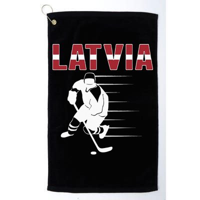 Latvia Ice Hockey Fans Jersey Latvian Hockey Team Supporter Golf Towel