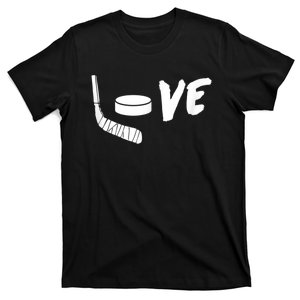 Love Ice Hockey Girl Hockey Gifts Womens Ice Hockey T-Shirt