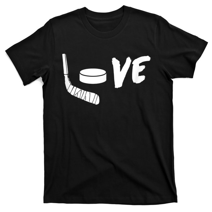 Love Ice Hockey Girl Hockey Gifts Womens Ice Hockey T-Shirt