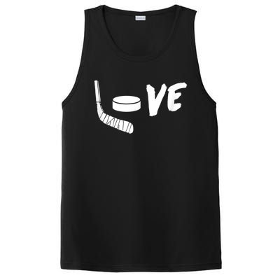 Love Ice Hockey Girl Hockey Gifts Womens Ice Hockey PosiCharge Competitor Tank