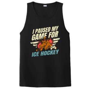 Love Ice Hockey And Video Games Funny Gift PosiCharge Competitor Tank