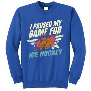 Love Ice Hockey And Video Games Funny Gift Sweatshirt