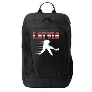 Latvia Ice Hockey Fans Jersey Latvian Hockey Team Supporter Great Gift City Backpack