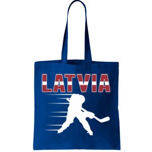 Latvia Ice Hockey Fans Jersey Latvian Hockey Team Supporter Great Gift Tote Bag