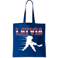 Latvia Ice Hockey Fans Jersey Latvian Hockey Team Supporter Great Gift Tote Bag