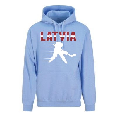 Latvia Ice Hockey Fans Jersey Latvian Hockey Team Supporter Great Gift Unisex Surf Hoodie