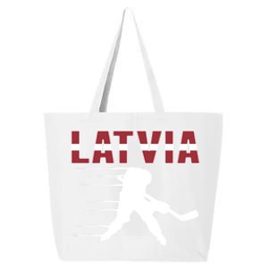 Latvia Ice Hockey Fans Jersey Latvian Hockey Team Supporter Great Gift 25L Jumbo Tote