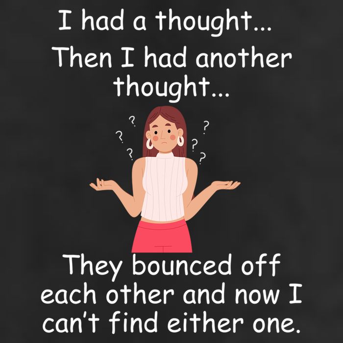 Lady I Had A Thought Funny Sarcastic Old Or Older Person Cool Gift Adult Drive Performance Visor