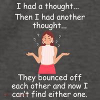 Lady I Had A Thought Funny Sarcastic Old Or Older Person Cool Gift Vector Backpack