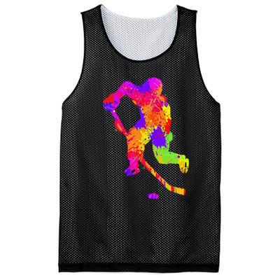 Love Ice Hockey Girls Hockey Gifts Ice Hockey Mesh Reversible Basketball Jersey Tank