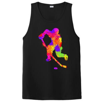 Love Ice Hockey Girls Hockey Gifts Ice Hockey PosiCharge Competitor Tank