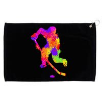 Love Ice Hockey Girls Hockey Gifts Ice Hockey Grommeted Golf Towel