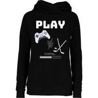 Love Ice Hockey Girls Hockey Gifts Ice Hockey Funny Womens Funnel Neck Pullover Hood