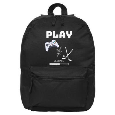 Love Ice Hockey Girls Hockey Gifts Ice Hockey Funny 16 in Basic Backpack