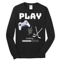 Love Ice Hockey Girls Hockey Gifts Ice Hockey Funny Tall Long Sleeve T-Shirt