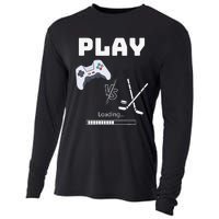 Love Ice Hockey Girls Hockey Gifts Ice Hockey Funny Cooling Performance Long Sleeve Crew