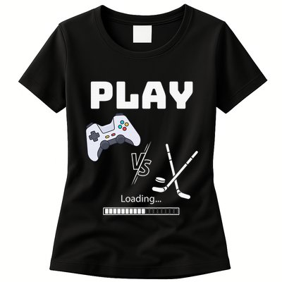Love Ice Hockey Girls Hockey Gifts Ice Hockey Funny Womens T-Shirt