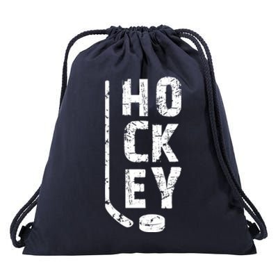 Love Ice Hockey Gift Ice Hockey Player Gift Hockey Gift Drawstring Bag