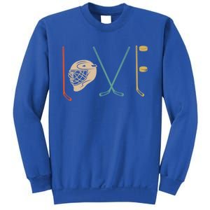 Love Ice Hockey Retro Hockey Sticks Gift Sweatshirt