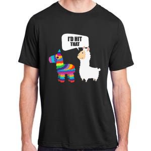 Llama Id Hit That Pinata Mexican Funny Cinco de Mayo Gift Adult ChromaSoft Performance T-Shirt