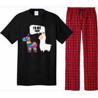 Llama Id Hit That Pinata Mexican Funny Cinco de Mayo Gift Pajama Set