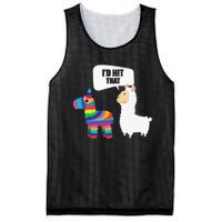 Llama Id Hit That Pinata Mexican Funny Cinco de Mayo Gift Mesh Reversible Basketball Jersey Tank